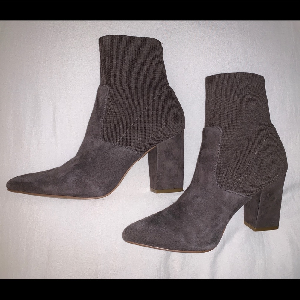 Steve Madden Reece Suede Sock Booties